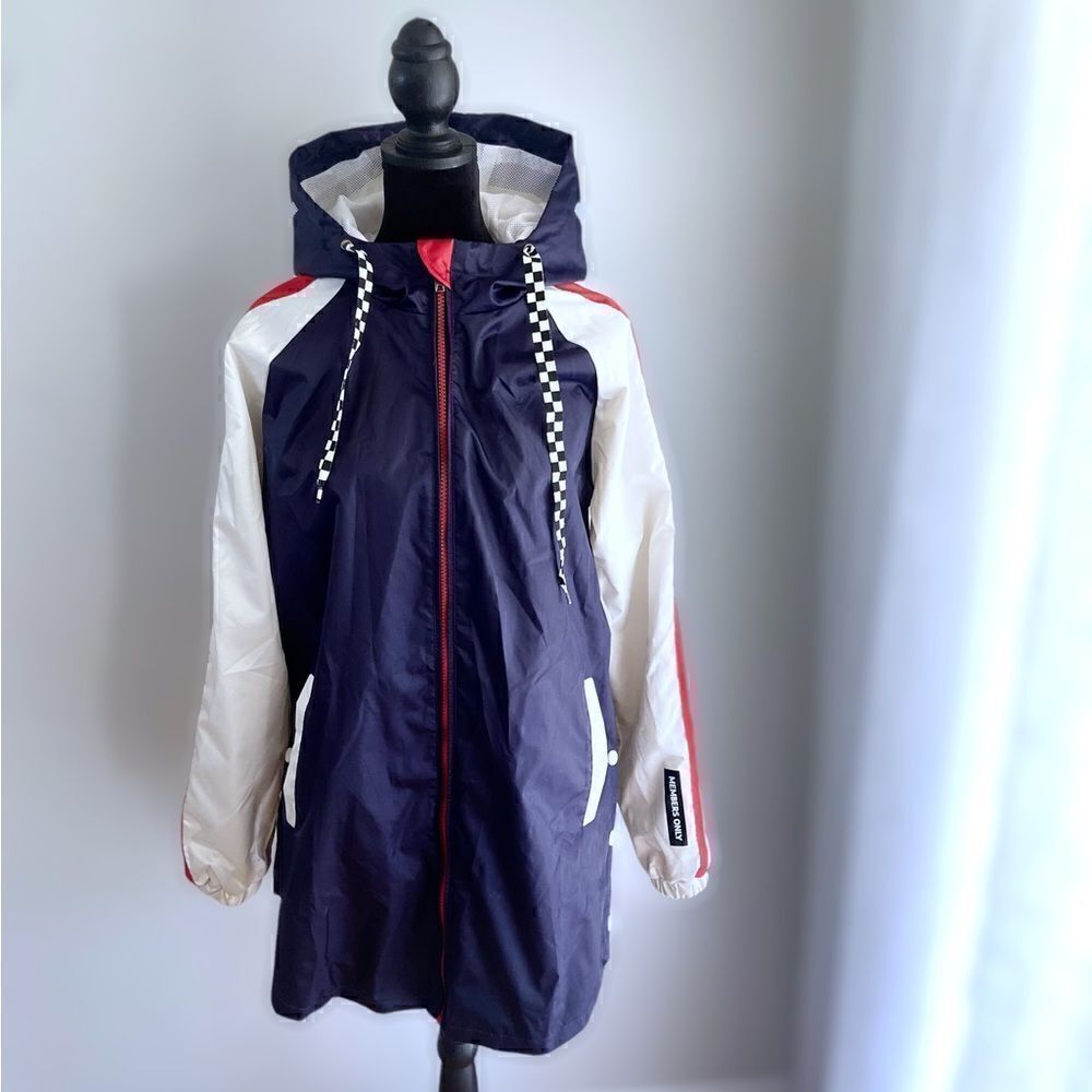 MEMBERS ONLY 90s Colorblock Winter Rain Parka  Jacket Size S - Picture 8 of 11